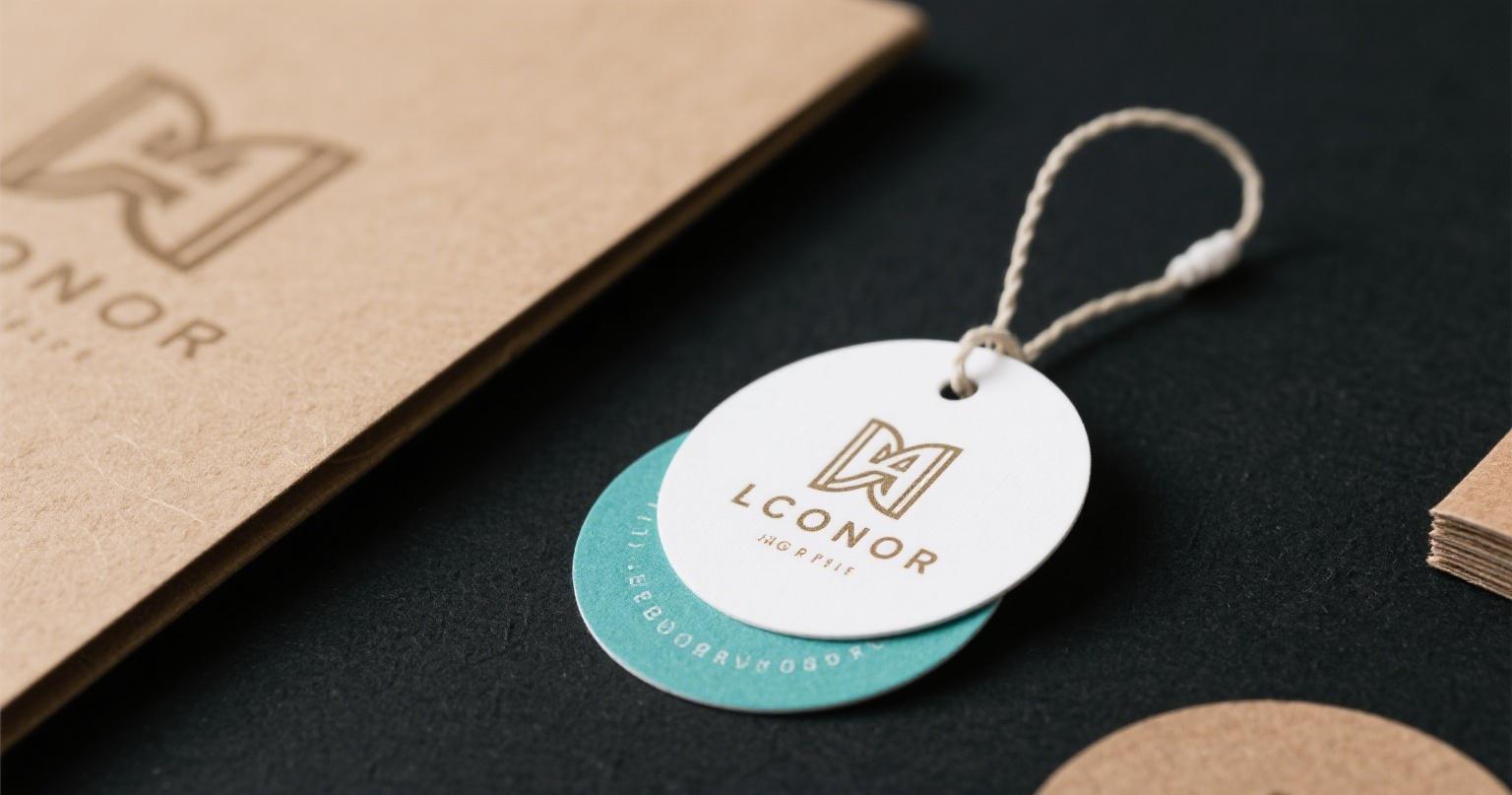 Creating unique round hang tags custom printing designs for a distinct brand look